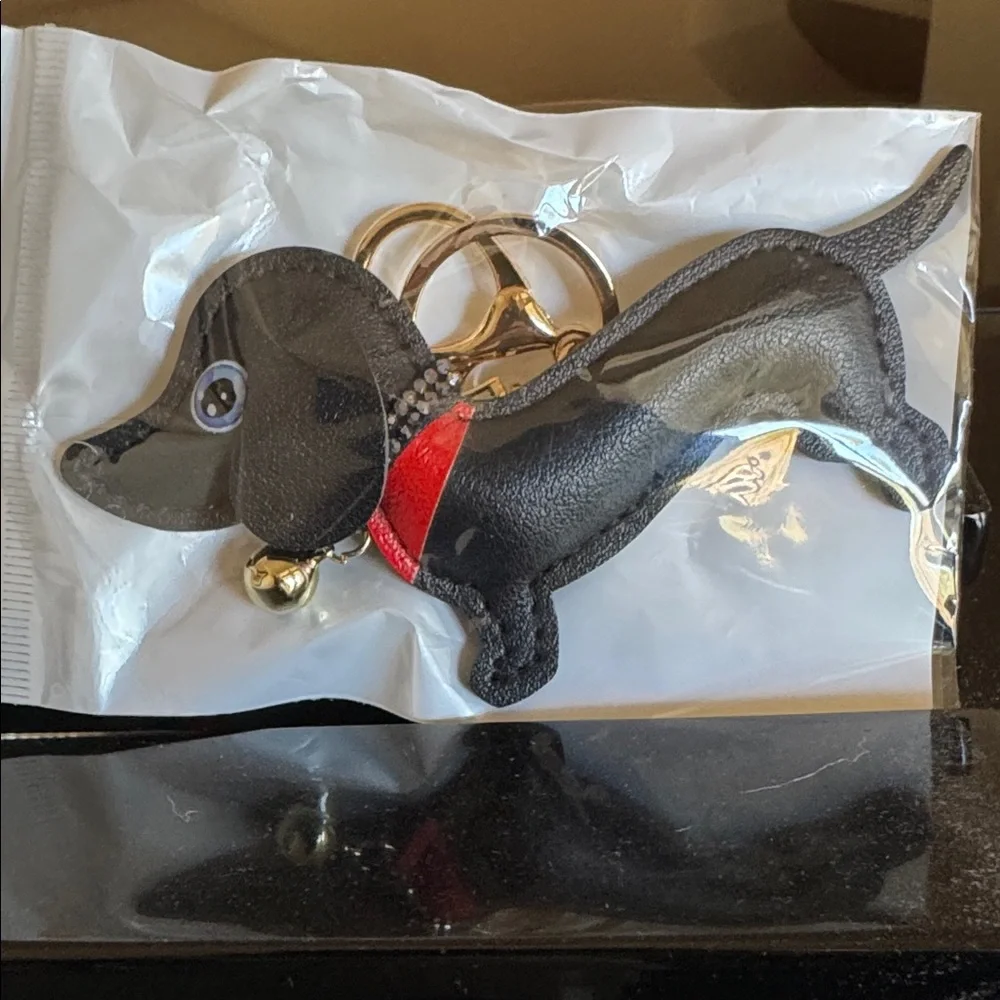 Dachshund Dog Keychain Bag Charm, NEW